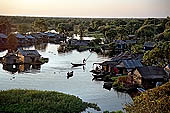 Tonle Sap - Prek Toal floating village - sunset on the marshland